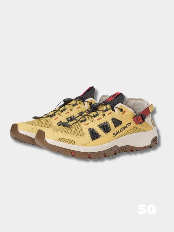 yellow salomon sneakers